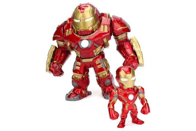Jada, Figuras de metal Ironman 15 Cm y 4 Cm