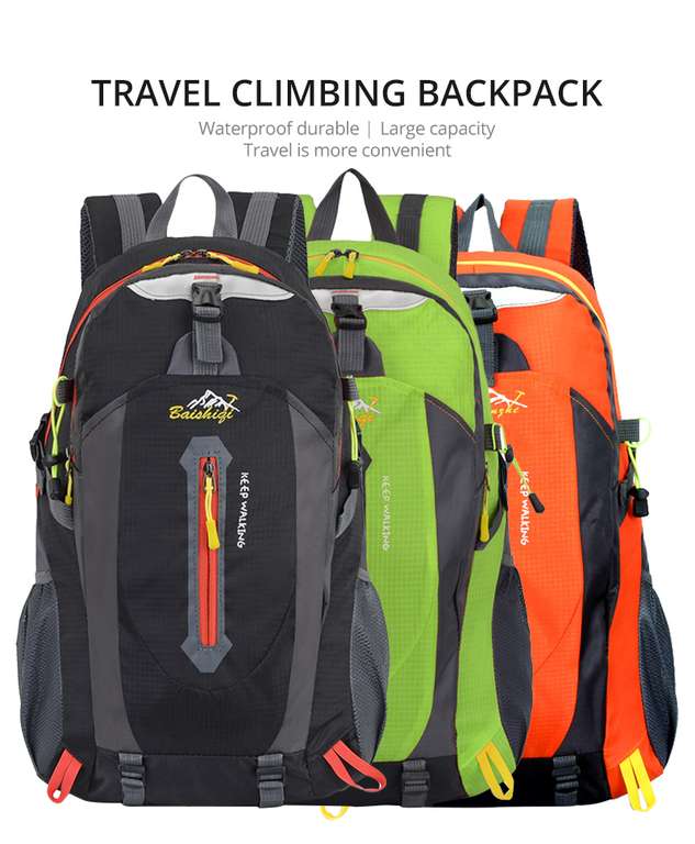 Mochila de escalada de viaje para hombre, morral de viaje impermeable de  35L » Chollometro