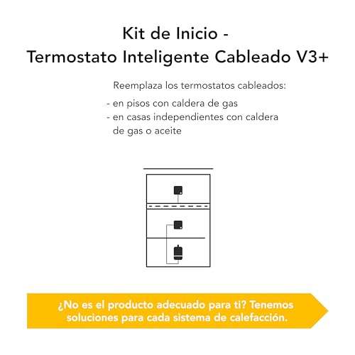 tado° Termostato Inteligente Cableado – Kit de Inicio V3+, Control inteligente de calefacción
