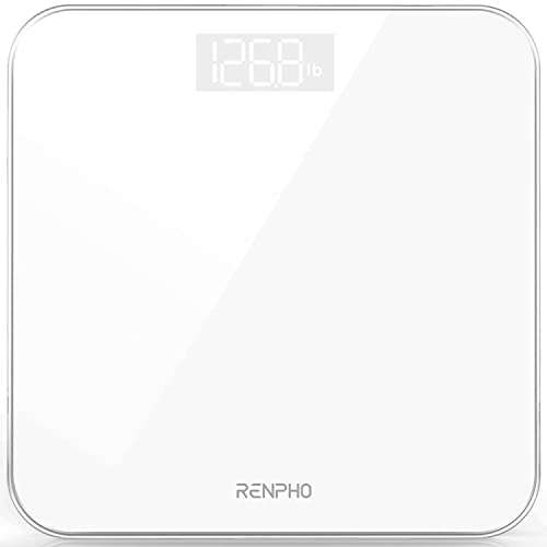 RENPHO Báscula De Baño Digital, Báscula De Peso Corporal De Alta Precisión Con Pantalla Iluminada, Graduación de 0,1 lb