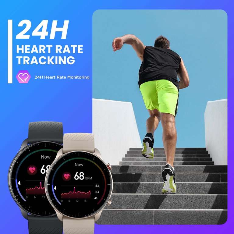  Amazfit Bip U - Reloj inteligente para mujer, rastreador de  salud y fitness con más de 60 modos deportivos, duración de la batería de 9  días, monitor de sueño, frecuencia cardíaca