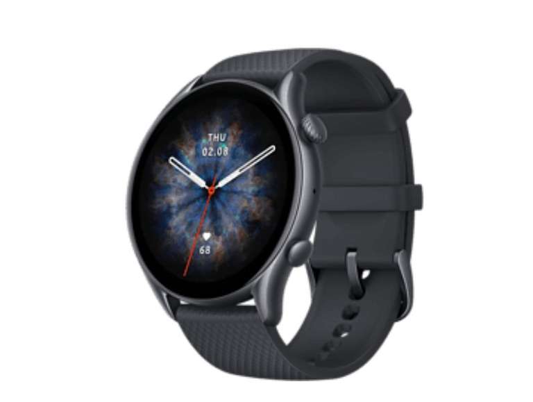 Smartwatch - Amazfit GTR 3 Pro, 1.45" UHD AMOLED, 22 mm, 155 - 218 mm, WiFi, BT 5.0, 5 ATM