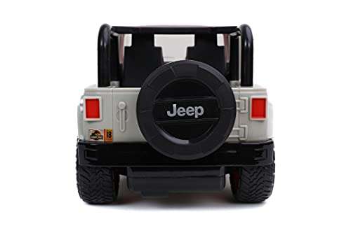 Jada Jurassic Park Jeep Wrangler Radiocontrol, 16.5 x 38.7 x 15.2 cm