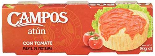 Campos Conserva De Atún En Tomate, 80 g (con la compra de 2 pack)