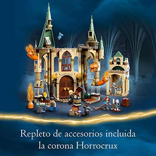 LEGO Harry Potter Hogwarts: Sala de los Menesteres, Castillo de Juguete Modular, Película Las Reliquias de la Muerte 2