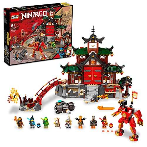 LEGO Ninjago Templo Dojo Ninja, Set con Figuras de Lloyd, Kai y Serpiente para Niños 8 Años con Bandera Coleccionable