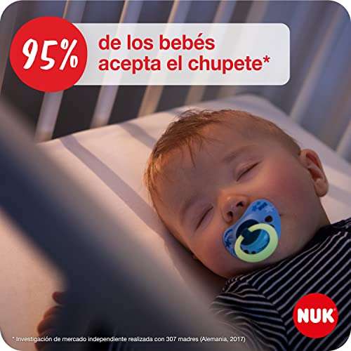 NUK Signature Day & Night chupete | 6-18 meses | Calma al 95 % de los bebés