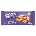 Milka Sensations Cookie con Pepitas de Chocolate con Leche y Relleno de Chocolate con Leche de los Alpes - 156g (Comprando 2 Unidades)