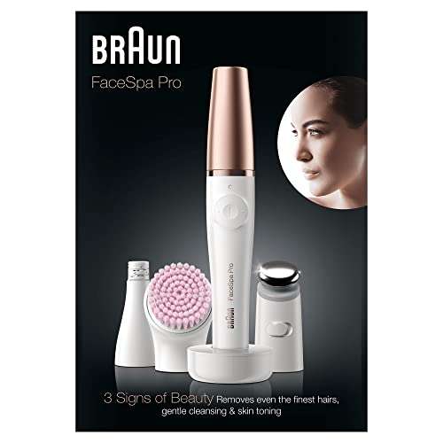 Braun FaceSpa Pro Depiladora Eléctrica Facial, Todo en 1
