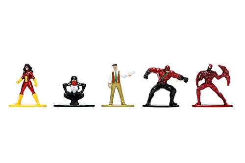 Set de 18 Nanofiguras Marvel (Spider-Man), Metálicas, 4cm, Coleccionables, Licencia Oficial