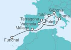 Crucero de 11 días desde Valencia hasta Funchal a bordo del MSC Magnifica (28/10) - 469€ precio final