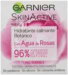 3x Garnier Crema hidratante calmante botánico con agua de Rosas, Negro, 50 ml [2'61€/ud]