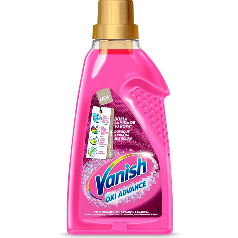Vanish Oxi Advance Quitamanchas para la ropa, elimina olores, potenciador de lavado en gel - 1500 ml (10€ sin cupones)