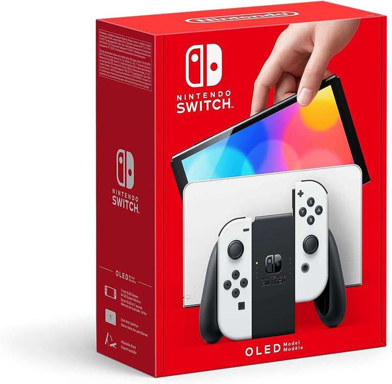Consola Nintendo Switch Modelo OLED (Blanca / Azul Neón)