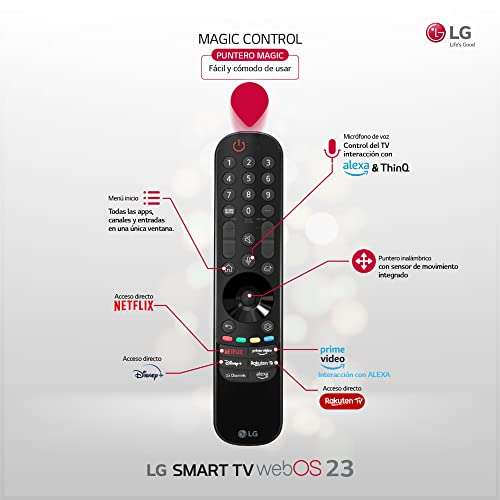 LG OLED83C34LA 83", 4K OLED EVO, Smart TV, webOS23, Procesador Máxima Potencia, Dolby Vision, Dolby Atmos, Gaming, Alexa/Google Assistant