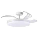 BEL AIR HOME - Ventilador de Techo ARES, Motor DC, LED 36W y Control Remoto, 3 Aspas Plegables, Dormitorios y comedores