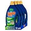 Wipp Express Detergente Líquido Limpio y Liso para lavadora 30 Lavados - Pack de 4, Total: 120 Lavados (compra R)