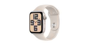 Apple Watch SE (2023) GPS 40mm Aluminio Blanco Estrella con Correa Deportiva Blanco Estrella S/M