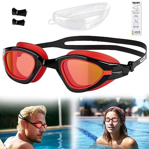 Gafas de natación anti-vaho con protección UV, sin fugas y con visión de 180 grados (varios modelos y colores a 4,80€ y 5,03€)
