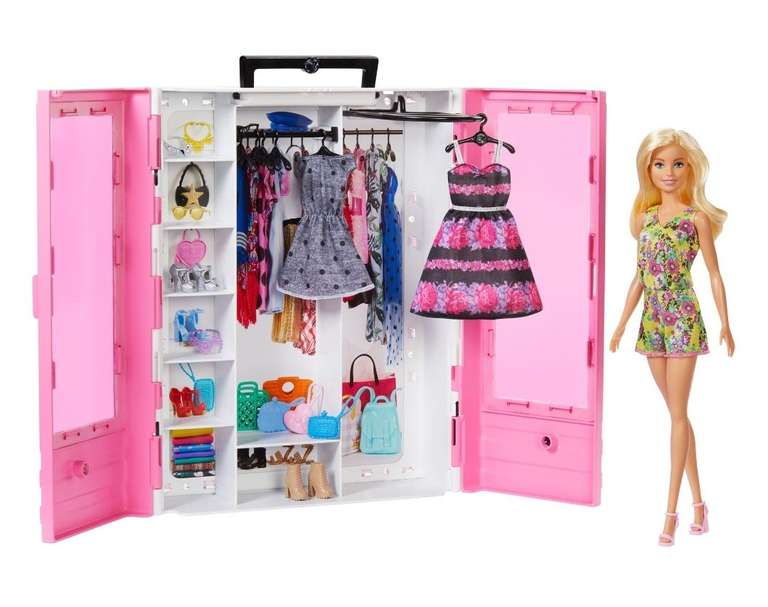 Barbie fashionista y su vestidor de ensueño