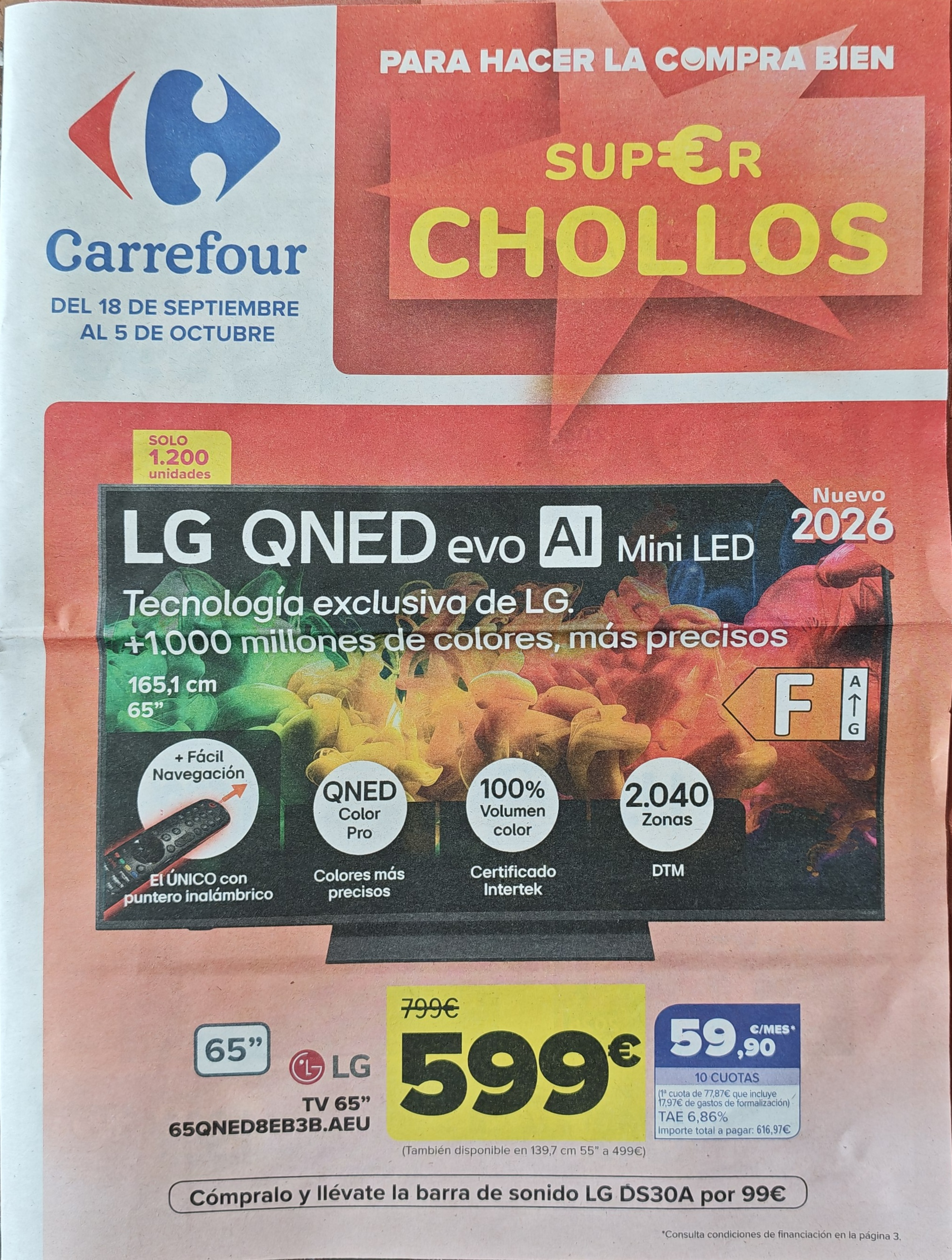 Folleto Carrefour Super Chollos del 18 de septiembre al 5 de octubre