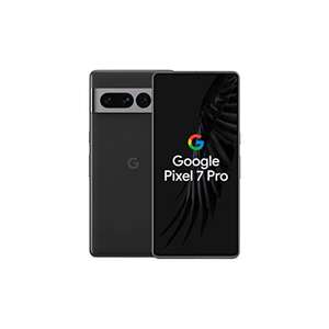 Google Pixel 7 Pro - Telemóvel 5G Android livre com teleobjetiva, lente grande angular e bateria de 24 horas de duração - 128 GB, obsidiana
