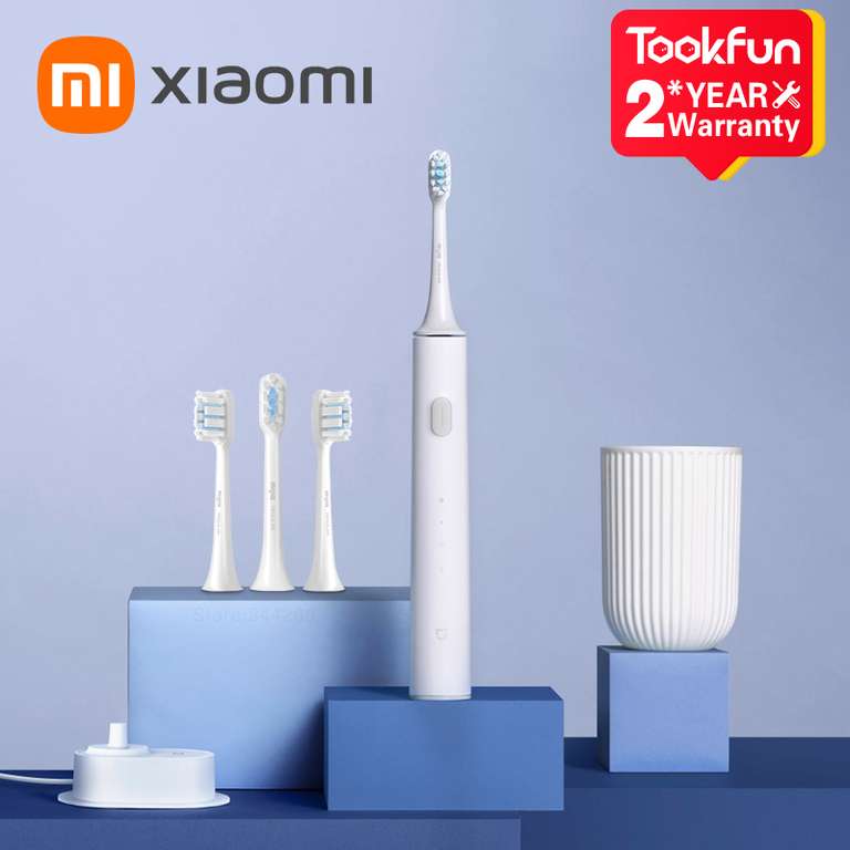 XIAOMI-cepillo de dientes eléctrico MIJIA T500, cepillo sónico inteligente, vibrador Ultra sónico
