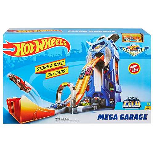 Hot Wheels - Supergaraje, garaje para coches de juguete (Mattel GWT34)
