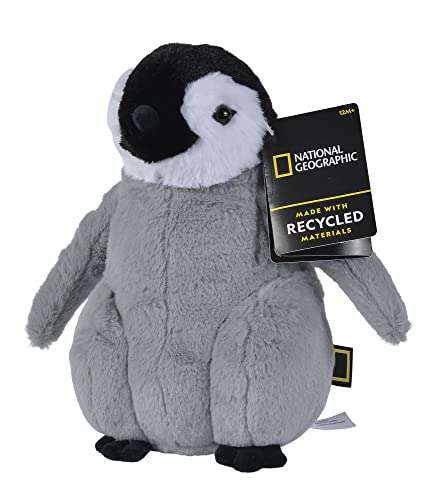 Simba Peluches Disney- National Geographic Peluche Pingüino Hecho con Materiales reciclados, 25cm