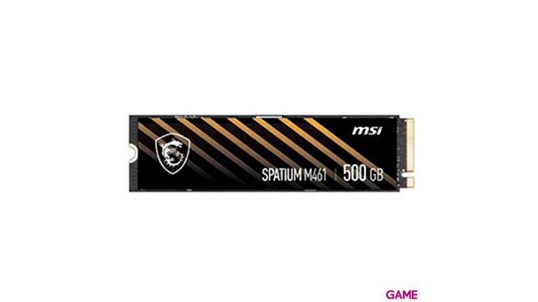 MSI SPATIUM M461 500GB M2 SSD PCIE4X4 NVME // 1TB 62.99 // 2TB 122,99€