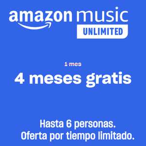 GRATIS :: 3-4 meses Amazon Music Unlimited | 3 Meses de Apple Music
