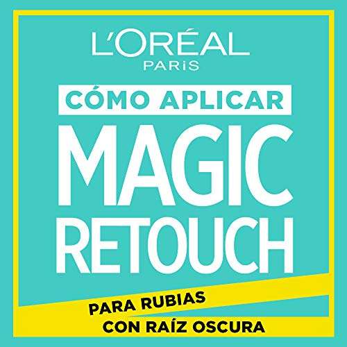 L´Oreal Paris Magic Retouch Spray, Retoca Raíces Oscuras Rubios Claros, 3 x 100ml