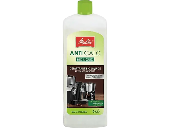 Descalcificador muliusos para cafeteras - Melitta Anti Calc Bio Liquid, 250 ml, Para cafeteras y hervidores