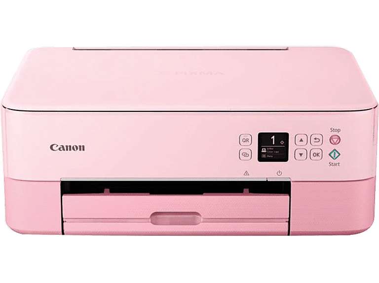 Impresora multifunción - Canon Pixma TS5352, USB, Wi-Fi, Pantalla OLED, App Canon Print, Rosa