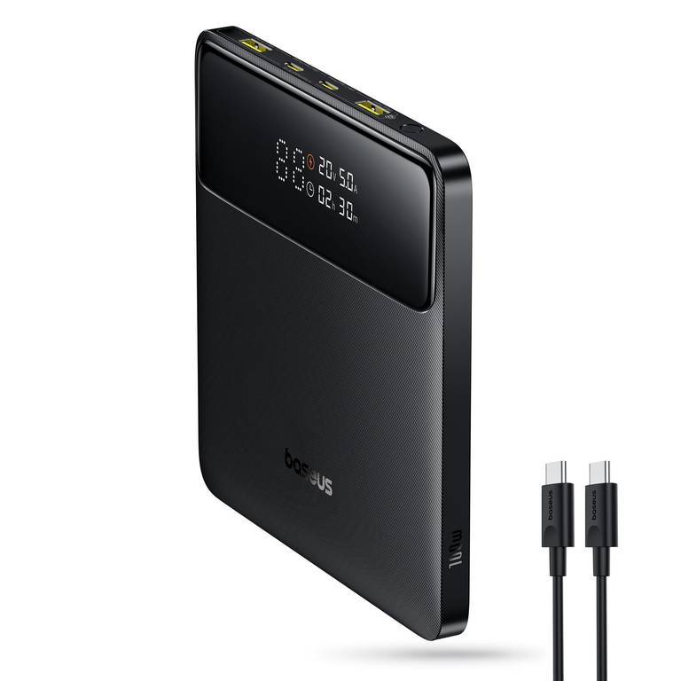 Baseus Powerbank, 20000mAh 100W PD Slim batería Externa QC 4.0 Cargador rápido, Blade H1 USB C