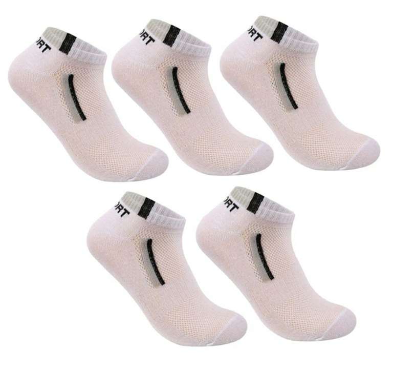 Pack de 5 pares de calcetines tobilleros. 3 colores disponibles