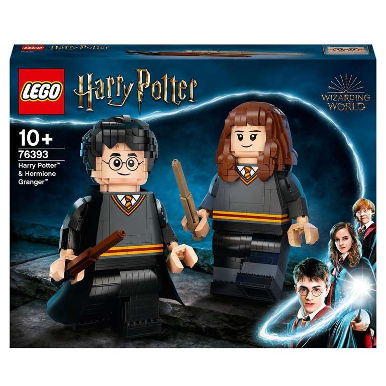 LEGO Set de juguete 2 Figuras Gigantes para Construir Harry Potter y Hermione Granger