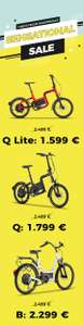 Liquidación de bicicletas eléctricas Kymco (Q Lite, Q y B)