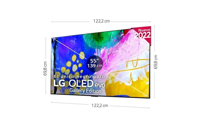 TV LG 55" OLED evo 4K + 12 meses de Filmin [OLED55G26LA]
