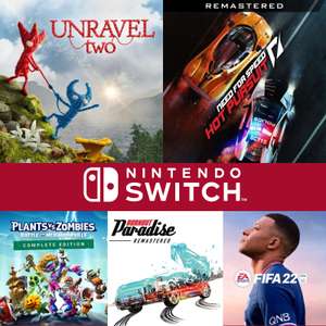 Need for Speed Hot Pursuit, Burnout Paradise, FIFA 22, Unravel Two, Plants vs. Zombies | Nintendo Switch