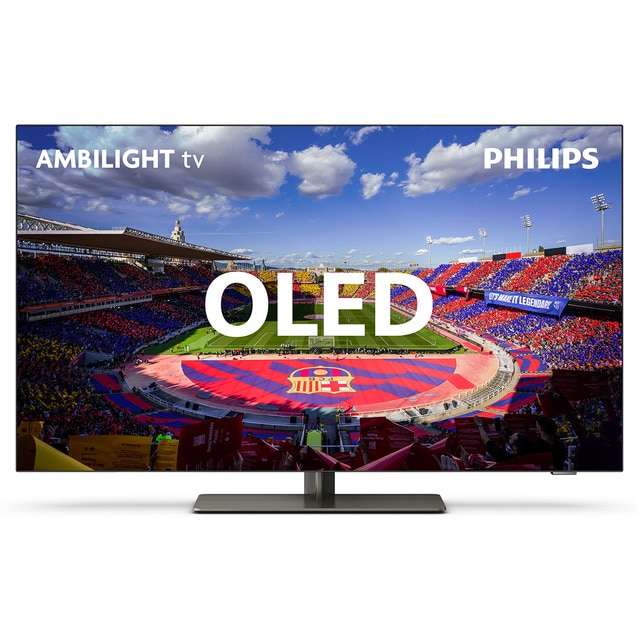 TV Philips OLED 48" 48OLED818/12 UHD 4K, Ambilight 3 Lados, Google TV, P5 AI, HDR10+/Dolby Vision, Smart TV