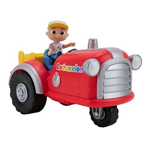 Tractor Musical CoComelon Multicolor con Figura de JJ y sonidos de la granja
