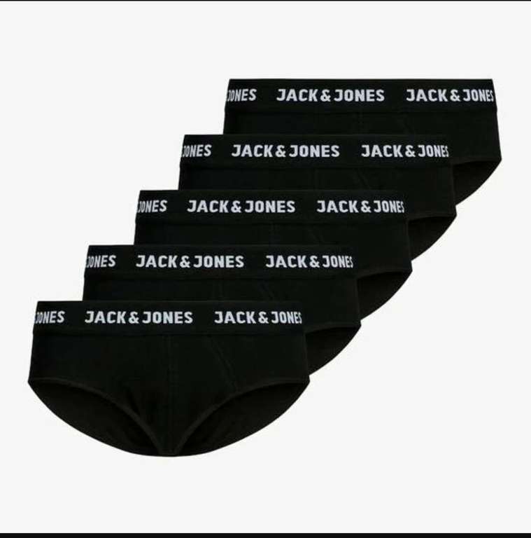 Jack & Jones Solid Pack de 5 unidades Calzoncillos Slip
