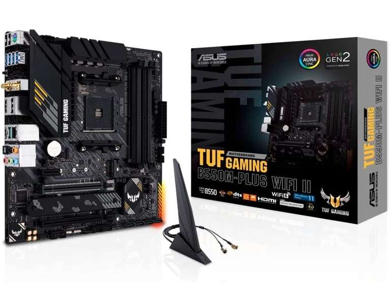 ASUS TUF Gaming B550M-PLUS WiFi II - Placa Base de Gaming Micro-ATX AMD B550 