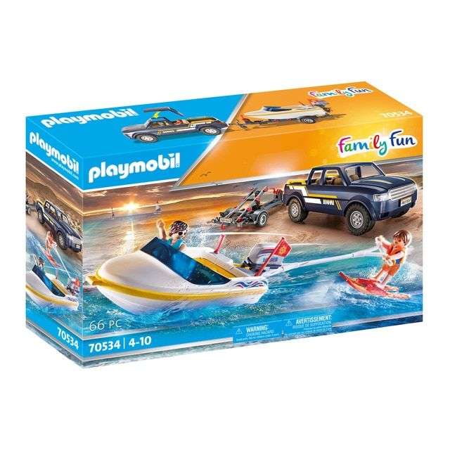 Pick Up con Lancha Playmobil Family Fun, amazon iguaL