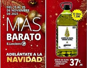 Garrafa 5L Aceite de Oliva Virgen Extra Picual de Jaén 37,95€ [7,59€/L]
