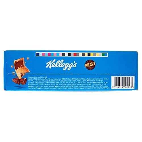 Caja de cereales KELLOG'S KRAVE de chocolate con leche (410 gramos)