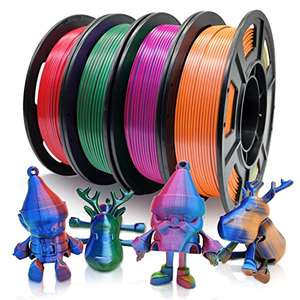 Filamento 3D Pla Tricolor 1KG (4x250gr)