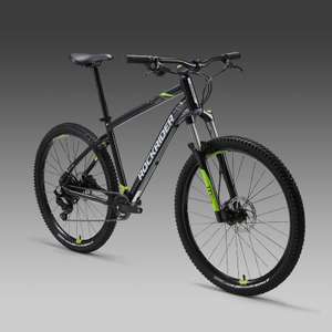 Rockrider ST 530: Bicicleta de montaña 27,5" aluminio monoplato en color negro
