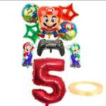 Kit de globos Super Mario para cumpleaños. (Muchos accesorios disponibles)